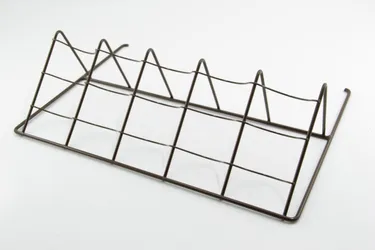 Wire Shelf Wine Angled Brown