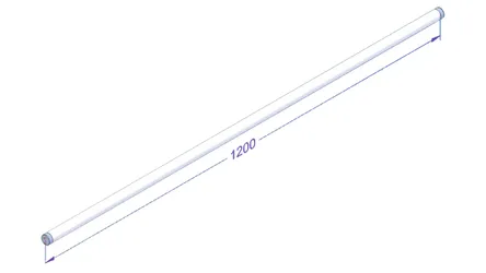 Tubo LED T8 1200mm 11,6W 2700-3000K Carne