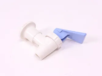 Torneira de plástico azul para distribuidor de água