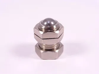 Cerradura de puerta niquelada Ø13x24 mm