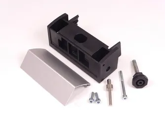 Bisagra derecha con pie regulable