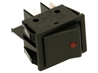 Interruptor Bipolar Negro 16A 250V