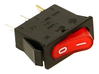 Interruptor Unipolar Rojo 16A 250V