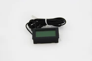 Digital Thermometer w/Black Frame 