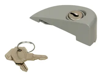 Bloqueo gris RAL7040 con llaves