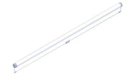 Tubo LED T8 900mm 7,9W 2700-3000K Carne
