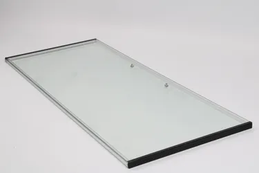 Puerta con separador transperante h: 2005 Izquierda 1250 y 2500mm Negro