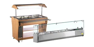 Šalátové pulty a chladiace nadstavby