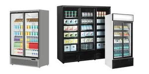 Chladiace skrine presklené - 2-3 dvere